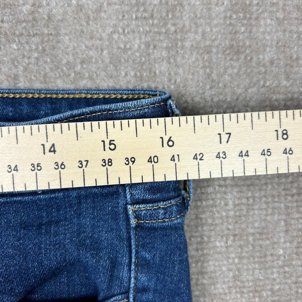 Levi's 711 Skinny Jeans Womens 30 Blue Denim Whiskered Cotton Stretch Streetwear - Picture 13 of 16